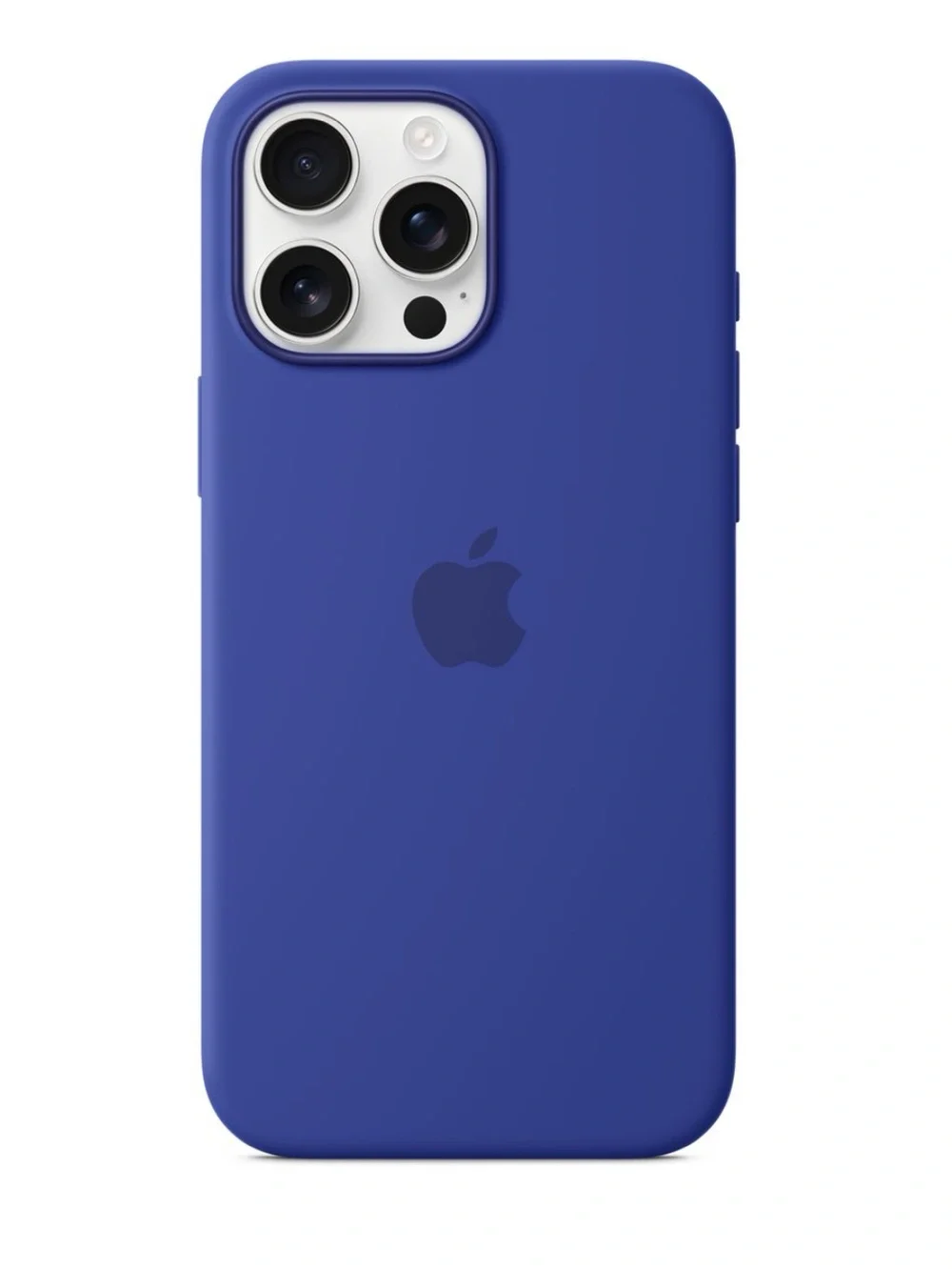 Apple iPhone 16 pro max silicone case with MagSafe ultramarine